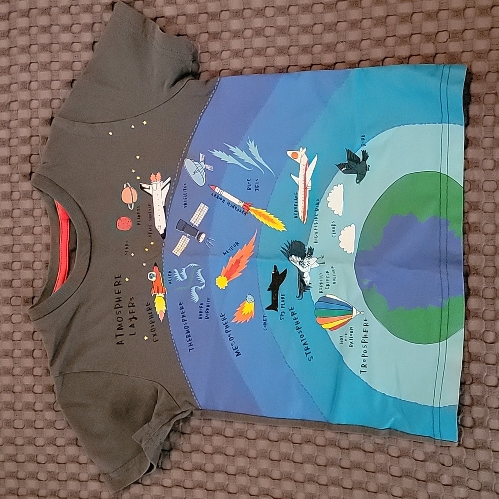 Short sleeve space shirt